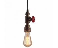 LUSTRE - SUSPENSION E27 Luminaire-Adjustable Lampe Conduite d'eau Lustre Suspension Industrielle