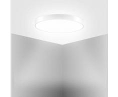 Hommoo - 9 PCS Plafonnier rond ultra-mince à LED pour la cuisine de salle de bain LiVing