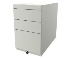 Bisley Caisson fixe Note™, avec 2 tiroirs universels, 1 tiroir pour dossiers suspendus, sans haut,