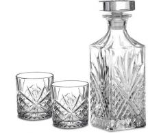Amisglass - Verres et Carafe à Whisky, Verres à Cognac, Gobelets Transparents sans Plomb,