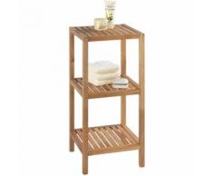 Étagère de salle de bain avec 3 tablettes - Dim : L 36 x H 79 x P 36 cm -PEGANE-