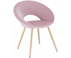 WOLTU 1 x Chaise de salle à manger siège bien rembourré en velours. Chaise de cuisine pieds en