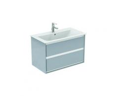 Ideal Standard Meuble sous-lavabo CONNECT Air, 800 mm, 2 tiroirs, E0819, Coloris: blanc brillant /