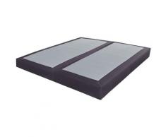 Ebac Literie - Sommier tapissier 80+80x200 SR18 anthracite