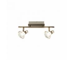 Réglette 2 spots led Lo design Diane Bruni Métal LO00012996