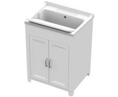 Idralite - Meuble avec lavabo en résine 60X50 cm pour extérieur et intérieur avec surface de lavage