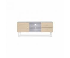 Buffet Meuble de télévision de style scandinave Norman - Bois Bois naturel