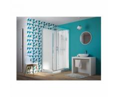 Cabine de douche EDEN faible hauteur - Porte pivotante - 120x90cm