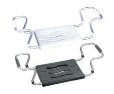 Siège de bain 'Secura silver- anthracite', extensible, capacité de charge de 120 kg Wenko