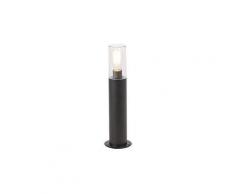 Lampadaire d'extérieur Moderne noir 50 cm - Rullo Qazqa Moderne Luminaire exterieur IP44 Cylindre /