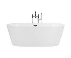 Beliani - Baignoire îlot ovale 170 cm en acrylique blanc avec jets HAVANA