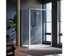 Cabine de douche 100x100x185 cm - verre tremp