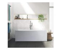 Baignoire autoportante Classic Design Rectangulaire en résine EUBEA
