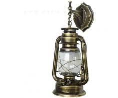 Applique murale antique vintage - Lanterne extérieure rétro - Lampe murale industrielle - Lampe à