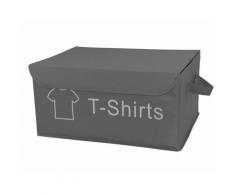 Boite pour dressing à couvercle T-Shirt - space - Gris