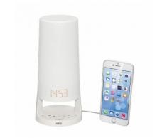 Radio-réveil AEG MRC 4147 L avec lampe de lecture - Blanc