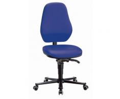 bimos Chaise d'atelier - mécanisme synchrone, avec roulettes - habillage vinyle