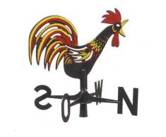 Girouette coq en plastique coloré GartenMeister