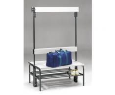 Certeo - Banc pour vestiaire en acier, pour environnements humides - h x p 1600 x 695 mm - L 1015