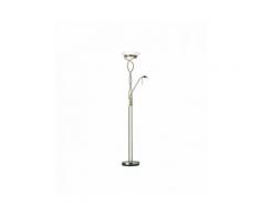 Endon - Lampadaire Monaco avec liseuse, laiton antique