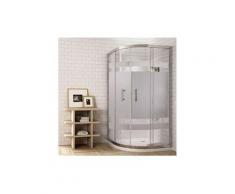 Cabine de douche anguler semi-circulaire (quart de cercle) 80X80 Sérigraphie