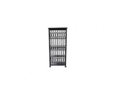 M&s - Étagère sur roulettes 91x43,5x201,5 cm en fer noir