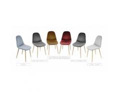 4 × chaise de chaise en tissu de flanelle rembourrée chaise chaises 45 * 54 * 86cm couleur envoyée