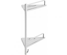 Double étagère de douche d'angle PALATINO