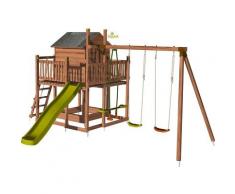 Aire de jeux pour enfant maisonnette avec portique - COTTAGE sans option