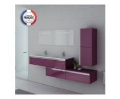 Meuble de salle de bain BELLISSIMO Aubergine