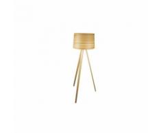 Lampadaire Façon Bois Naturel Bois 142 cm - Bois