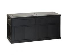 Coffre de Jardin 320 L TOOMAX 119 X 46 X 60 cm Noir Resine Anti UV Haute résistance gel et