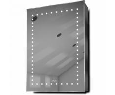 Armoire Lana Salle De Bain, Lumière Led, Anti-Buée, Capteur, Rasoir K389