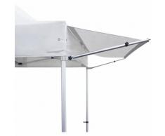 Auvent 3m paravent pare-soleil abri pour tente pliante pavillon pliable PREMIUM d'INTENT24 en blanc