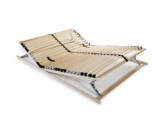 Sommier a lattes avec 28 lattes 7 zones 140 x 200 cm FSC