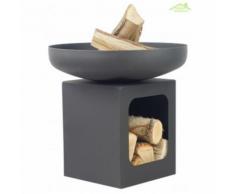 Brasero de jardin TONO en acier avec ou sans couvercle - Sans couvercle