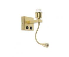 QAZQA Brescia Combi - LED Applique murale avec lampe de lecture Moderne - 1 lumière - L 100 mm