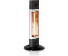Chauffage infrarouge mobile 1200 W alu/noir 4 à 10m2