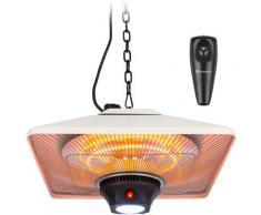 Chauffage Heat Square infrarouge 1000/2000 W LED Carbon IP24
