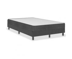 Vidaxl - Sommier Tapissier Tissu Gris Foncé 120x200 cm Modèle 1