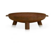 Decoras - Brasero Daytona 70, diamètre: 70 cm, matériau: acier en effet rouille