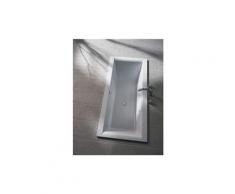 Koralle ClarissaPlus baignoire rectangulaire 180x80cm à débordement devant, blanc - VN190180080201