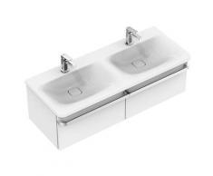 Ideal Standard Tonic II meuble double lavabo 1215mm K0870, Coloris: Blanc avec Idéal Plus - K0870MA