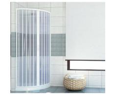 Cabine de douche douche Scorpion 90x90 cm ouverture semi-circulaire avec soufflet centrale