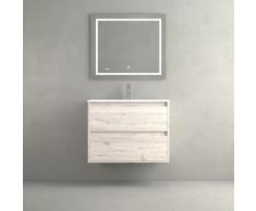 Meuble Etna 2C 60 Decape + Lavabo + Led Rond