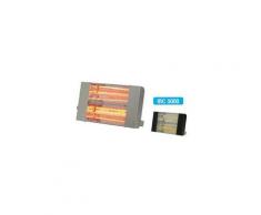 Sovelor - Chauffage radiant électrique inox infrarouge halogène quartz 3000W - IRC3000CI