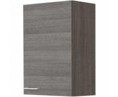 Feridras Armoire meuble de salle de bain déco design moderne une porte foncé 527038