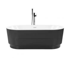 Baignoire îlot ovale 170 cm noire EMPRESA