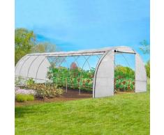 Serre tunnel de jardin 4 saisons 24M² blanche gamme maraîchère DES ANDES 8x3M
