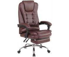 CLP - Fauteuil de bureau Oxygen en Tissu ou Similicuir rouge bordeaux Similicuir